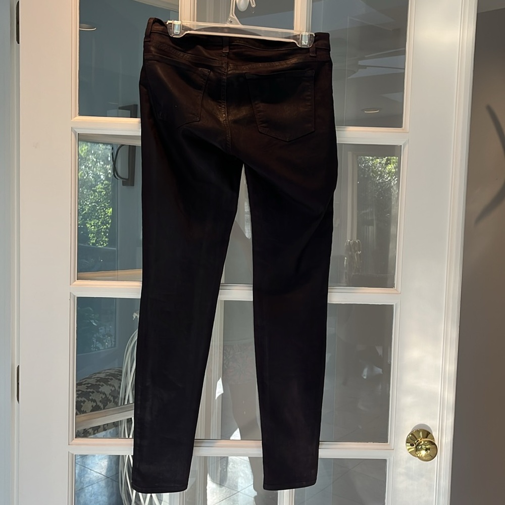 J Brand Womens Super Skinny Jeans In Tex C Pelt Dark Purple/Black - Sz 29 - Picture 2 of 3